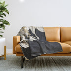 Crane Abstract Throw Blanket Gallery Image 1
