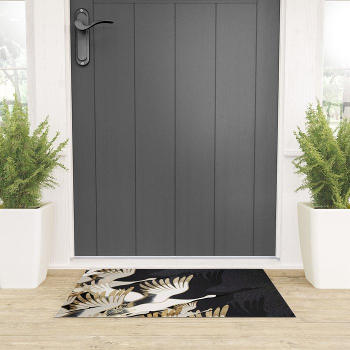 Crane Abstract Welcome Mat Gallery Image 3
