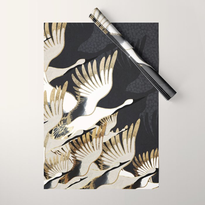Crane Abstract Wrapping Paper Gallery Image 1