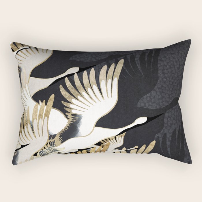 Crane Abstract Rectangular Pillow Gallery Image 1