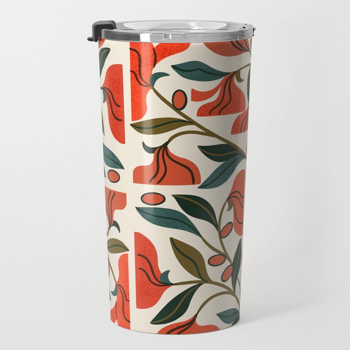 Nouveau Flower Market 1 Travel Mug Gallery Image 3