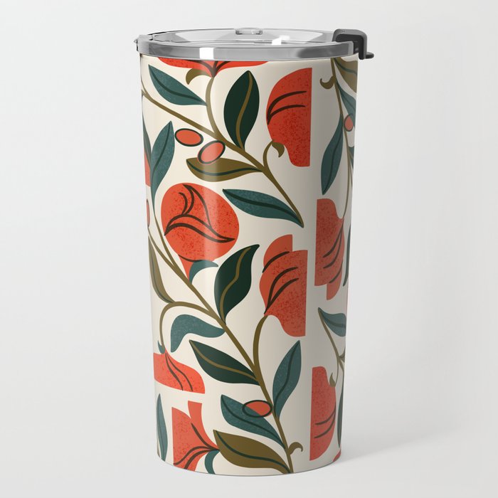 Nouveau Flower Market 1 Travel Mug Gallery Image 2