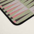Geometric pattern rose and light green Desk Mat Gallery Image 4
