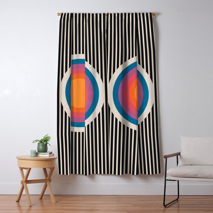 Vintage California Sun Window Curtain Gallery Image 1