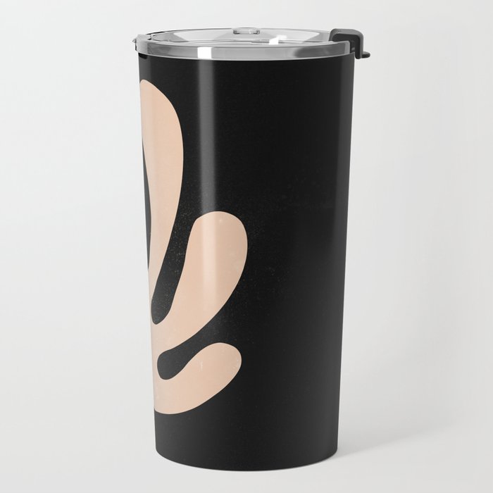 Noir Leaf: Mid Century Modern Matisse Edition Travel Mug Gallery Image 2