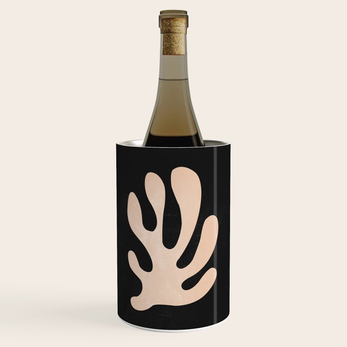 Noir Leaf: Mid Century Modern Matisse Edition Wine Chiller Gallery Image 1