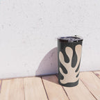 Noir Leaf: Mid Century Modern Matisse Edition Travel Mug Gallery Image 4