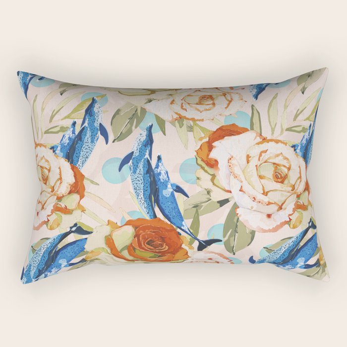 Dolphin Eternal Spring Charm Rectangular Pillow Gallery Image 1