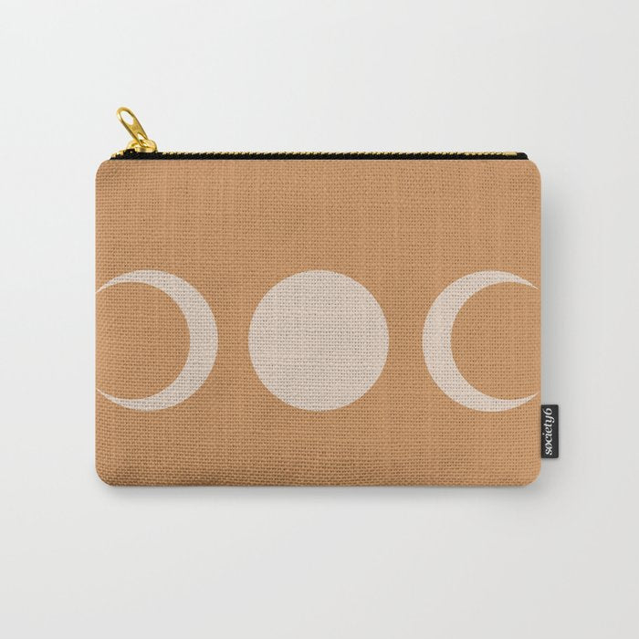 Moon Shapes Minimalism - Desert Sand Carry All Pouch Gallery Image 1