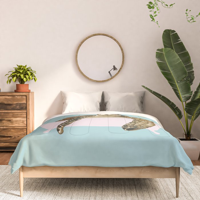 Sea Turtle in Bathtub in Blue Comforter Gallery Image 3