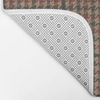 Vintage Brown Houndstooth Tweed  Bath Mat Gallery Image 2