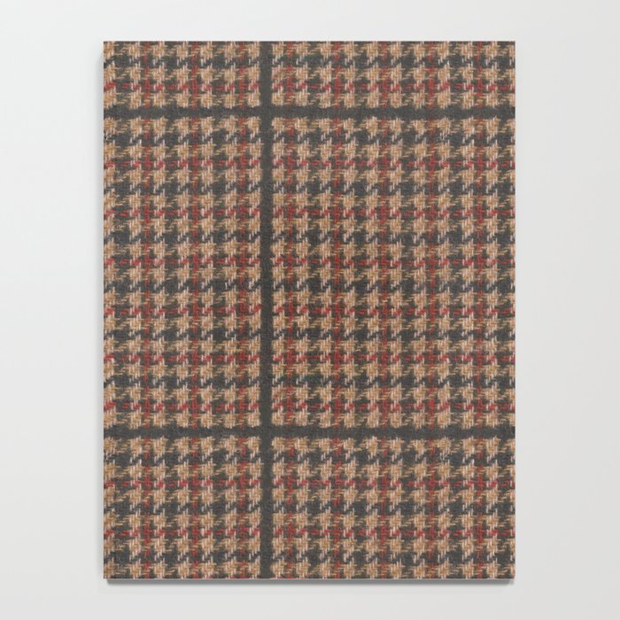 Vintage Brown Houndstooth Tweed  Notebook Gallery Image 4