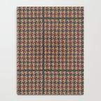 Vintage Brown Houndstooth Tweed  Notebook Gallery Image 4