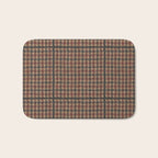 Vintage Brown Houndstooth Tweed  Bath Mat Gallery Image 1