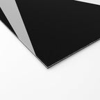 Geometric Triangles VI Black and White Welcome Mat Gallery Image 2