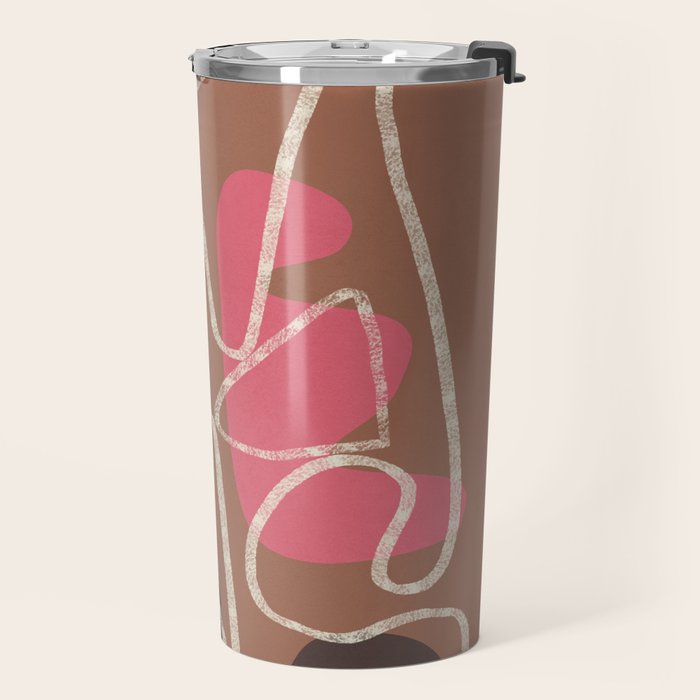 Organic Minimalist Layers 2 Travel Mug Gallery Image 2