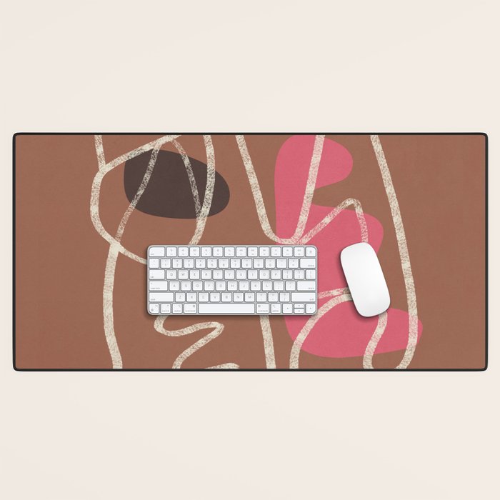 Organic Minimalist Layers 2 Desk Mat Gallery Image 1