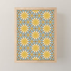 Golden Moroccan Sunburst Mini Art Print Gallery Image 1