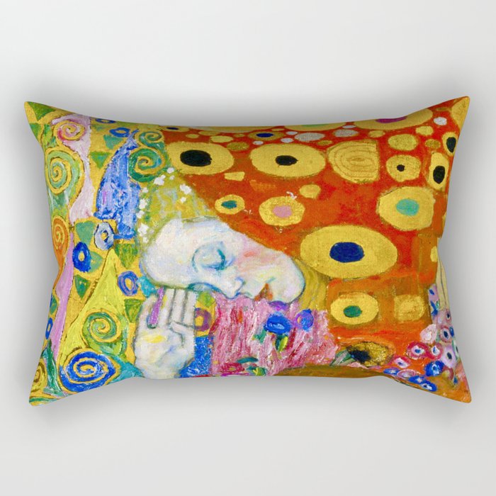 Gustav Klimt "Hope II" (detail) Rectangular Pillow Gallery Image 1
