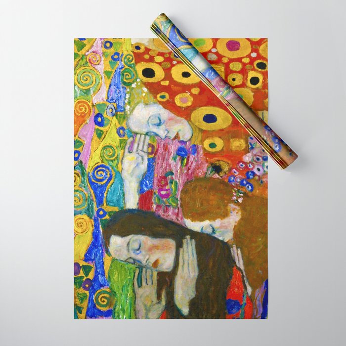 Gustav Klimt "Hope II" (detail) Wrapping Paper Gallery Image 1