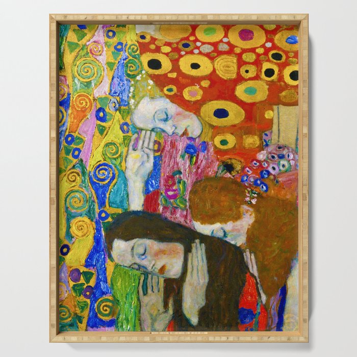 Gustav Klimt "Hope II" (detail) Serving Tray Gallery Image 1