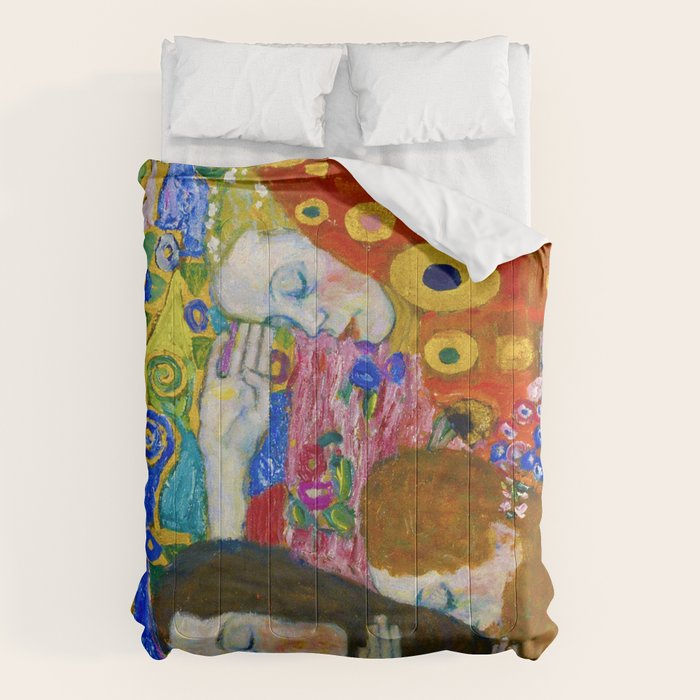 Gustav Klimt "Hope II" (detail) Comforter Gallery Image 6