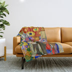 Gustav Klimt "Hope II" (detail) Throw Blanket Gallery Image 1
