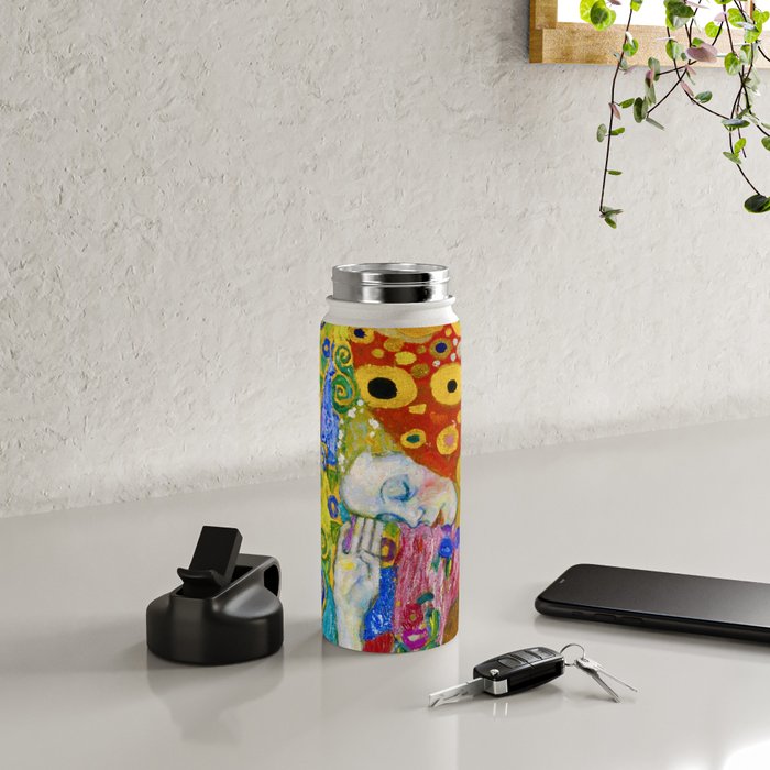 Gustav Klimt "Hope II" (detail) Water Bottle Gallery Image 4