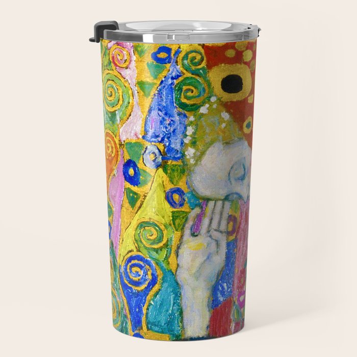 Gustav Klimt "Hope II" (detail) Travel Mug Gallery Image 3