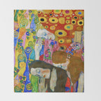Gustav Klimt "Hope II" (detail) Throw Blanket Gallery Image 2