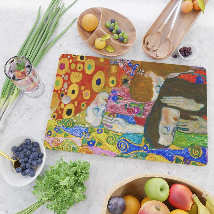 Gustav Klimt "Hope II" (detail) Cutting Board Gallery Image 2