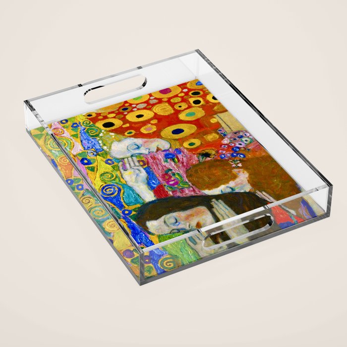Gustav Klimt "Hope II" (detail) Acrylic Tray Gallery Image 1