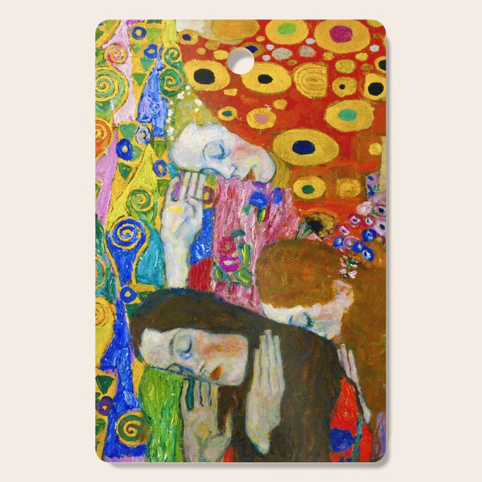 Gustav Klimt "Hope II" (detail) Cutting Board Gallery Image 1
