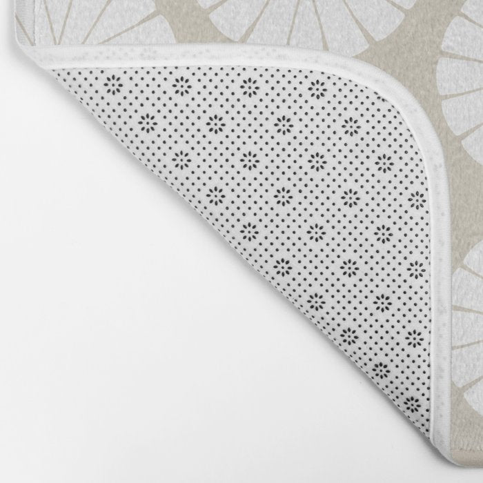 Minimal Botanical Pattern - Daisies Bath Mat Gallery Image 2