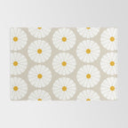 Minimal Botanical Pattern - Daisies Rug Gallery Image 2