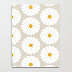 Minimal Botanical Pattern - Daisies Notebook Gallery Image 4