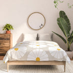 Minimal Botanical Pattern - Daisies Comforter Gallery Image 3
