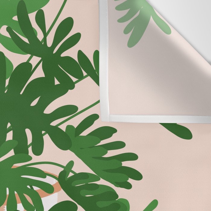 Vase no. 26 with Tropical Plant Wall Tapestry Gallery Image 3