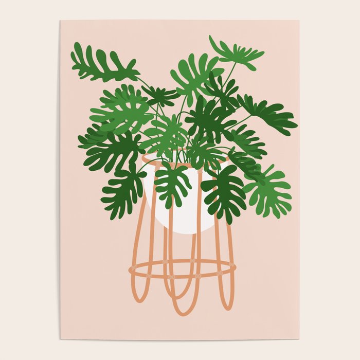 Vase no. 26 with Tropical Plant Poster Gallery Image 1