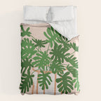 Vase no. 26 with Tropical Plant Duvet Cover Gallery Image 6