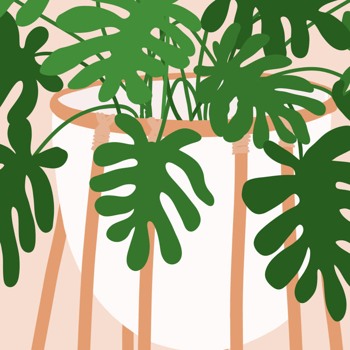 Vase no. 26 with Tropical Plant Coffee Mug Gallery Image 2