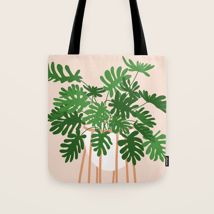 Vase no. 26 with Tropical Plant Tote Bag Gallery Image 1