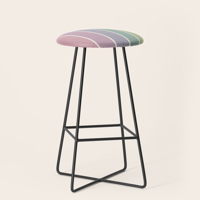 Gradient Arch XXI Tropical Mid Century Modern Rainbow Stool Gallery Image 1