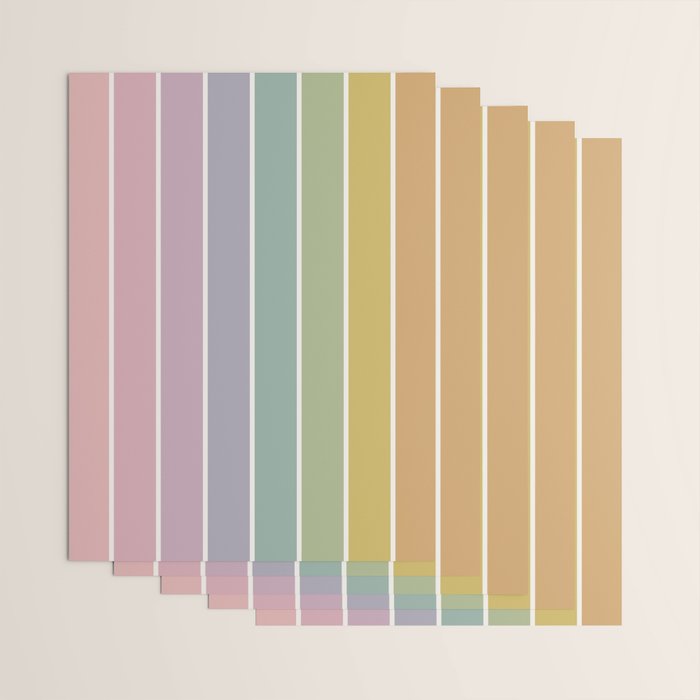 Gradient Arch XXI Tropical Mid Century Modern Rainbow Wrapping Paper Gallery Image 3
