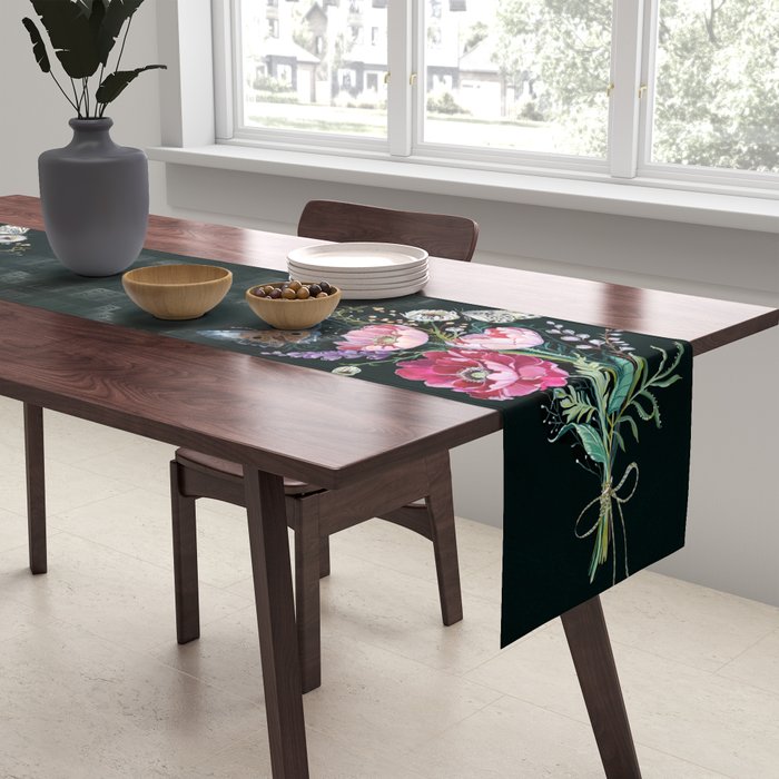 Butterfly Floral Bouquet Table Runner Gallery Image 2