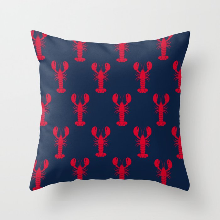 maine lobsters Throw Pillow Gallery Image 6