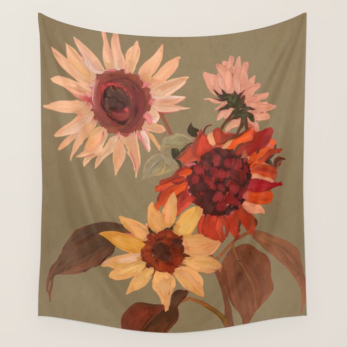 Sunflowers Moment Wall Tapestry Gallery Image 1