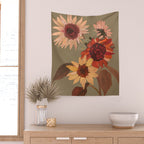 Sunflowers Moment Wall Tapestry Gallery Image 2