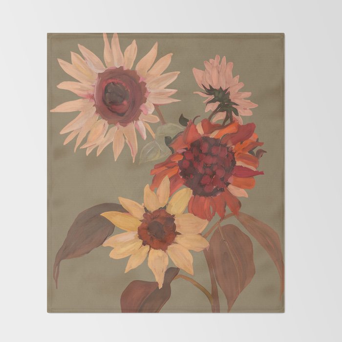 Sunflowers Moment Throw Blanket Gallery Image 2