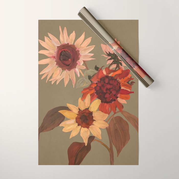 Sunflowers Moment Wrapping Paper Gallery Image 1
